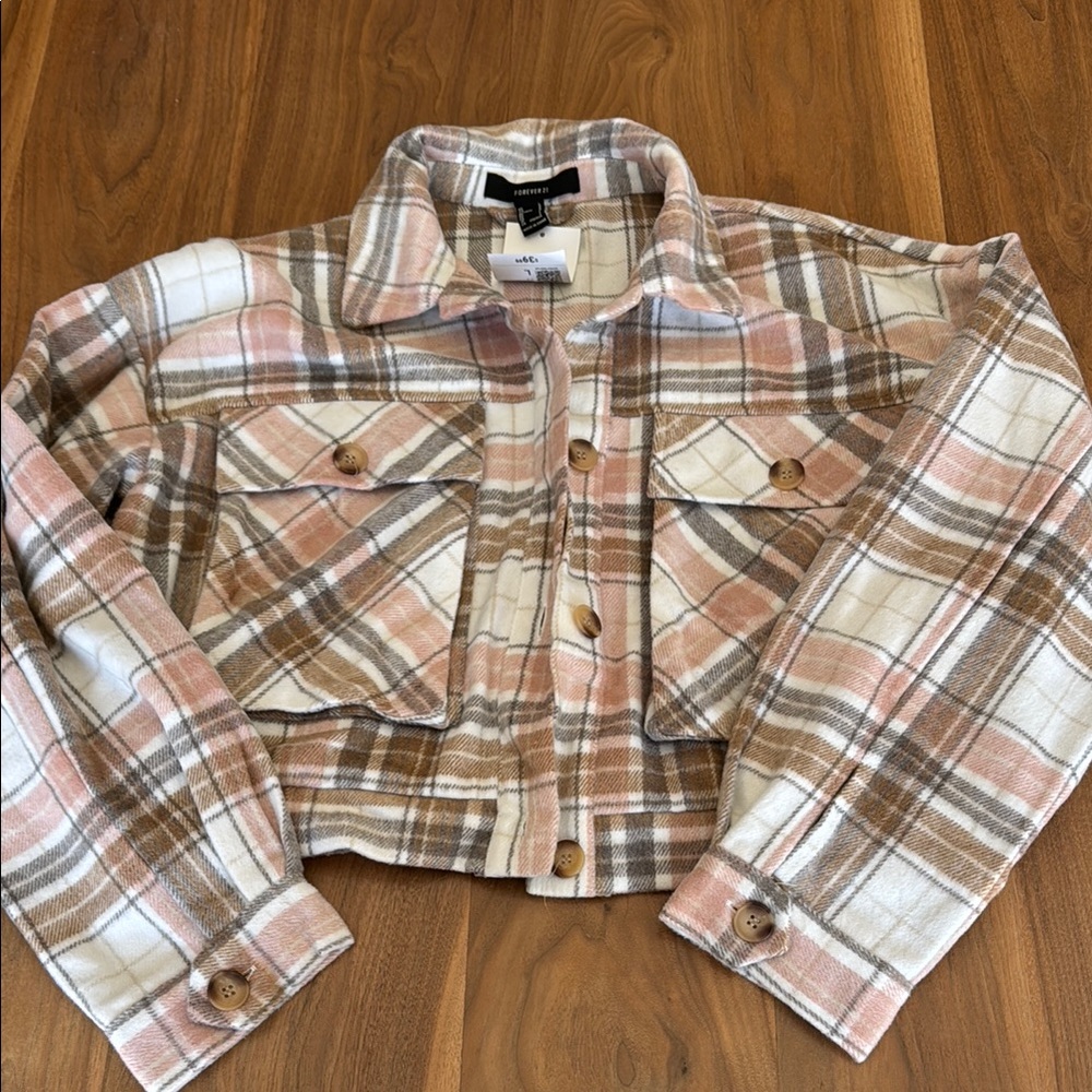 Forever 21 Checkered Button-Up Jacket